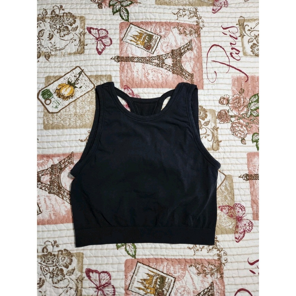 Gymshark Women's Sports Bra Top Black‎ Size M
